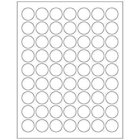 Bsc Preferred 1'' White Circle Laser Labels, 6300PK BUY00016144
